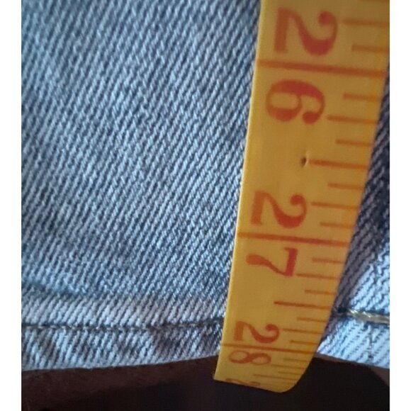 American Eagle Mom Straight Jeans Light Wash 16 Regular Stretch Crop 28" inseam - Picture 6 of 9